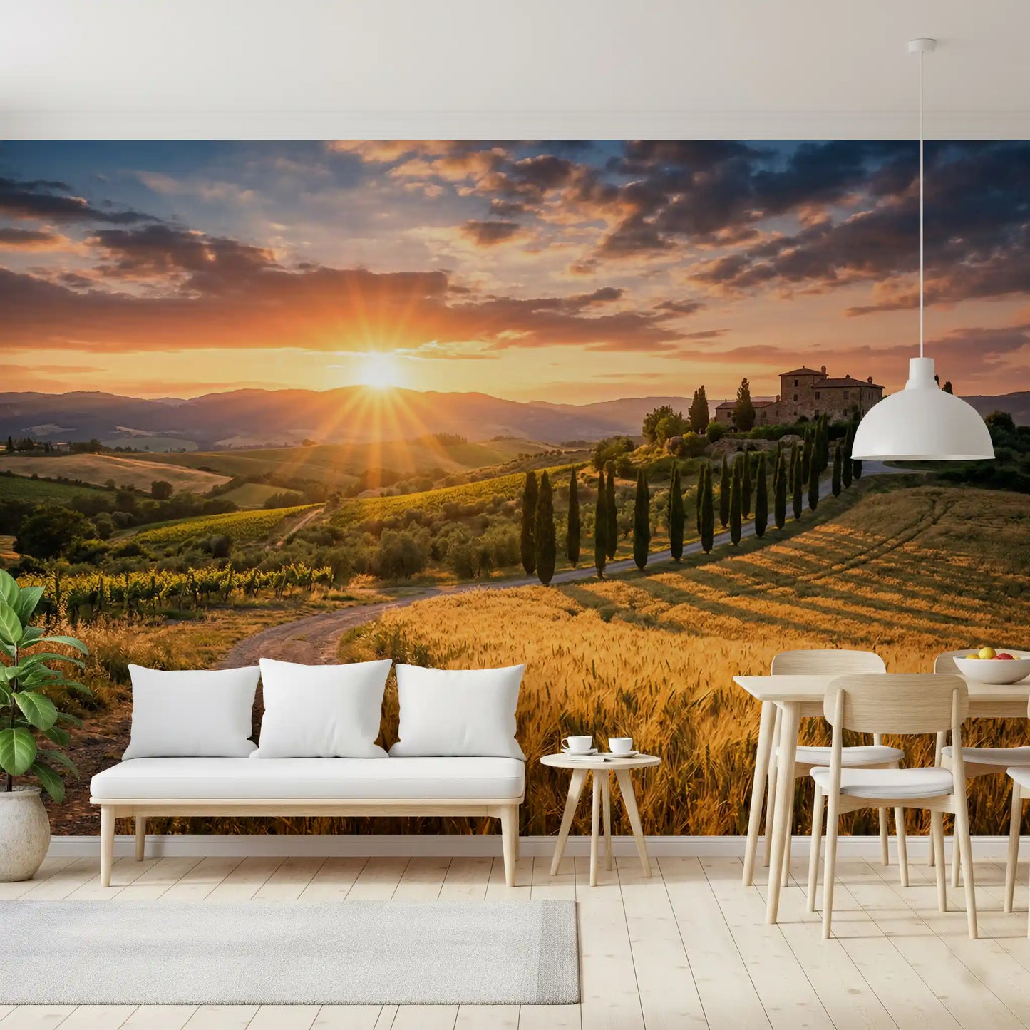 Tuscan Golden Hour Wall Mural