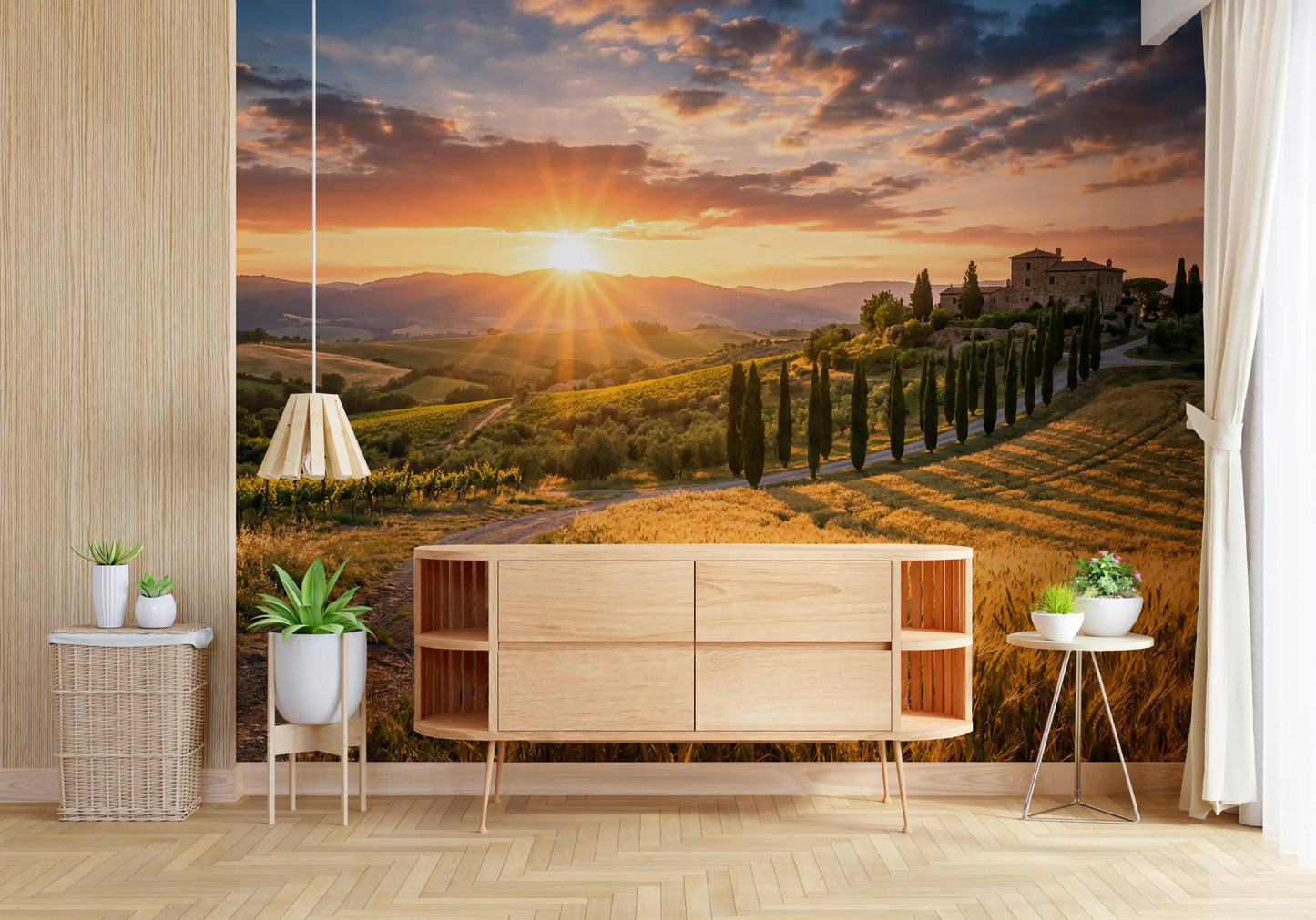 Tuscan Golden Hour Wall Mural