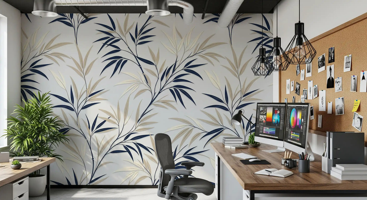 Serene Bamboo Whispers Wall Mural