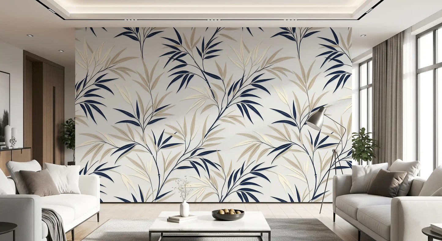 Serene Bamboo Whispers Wall Mural