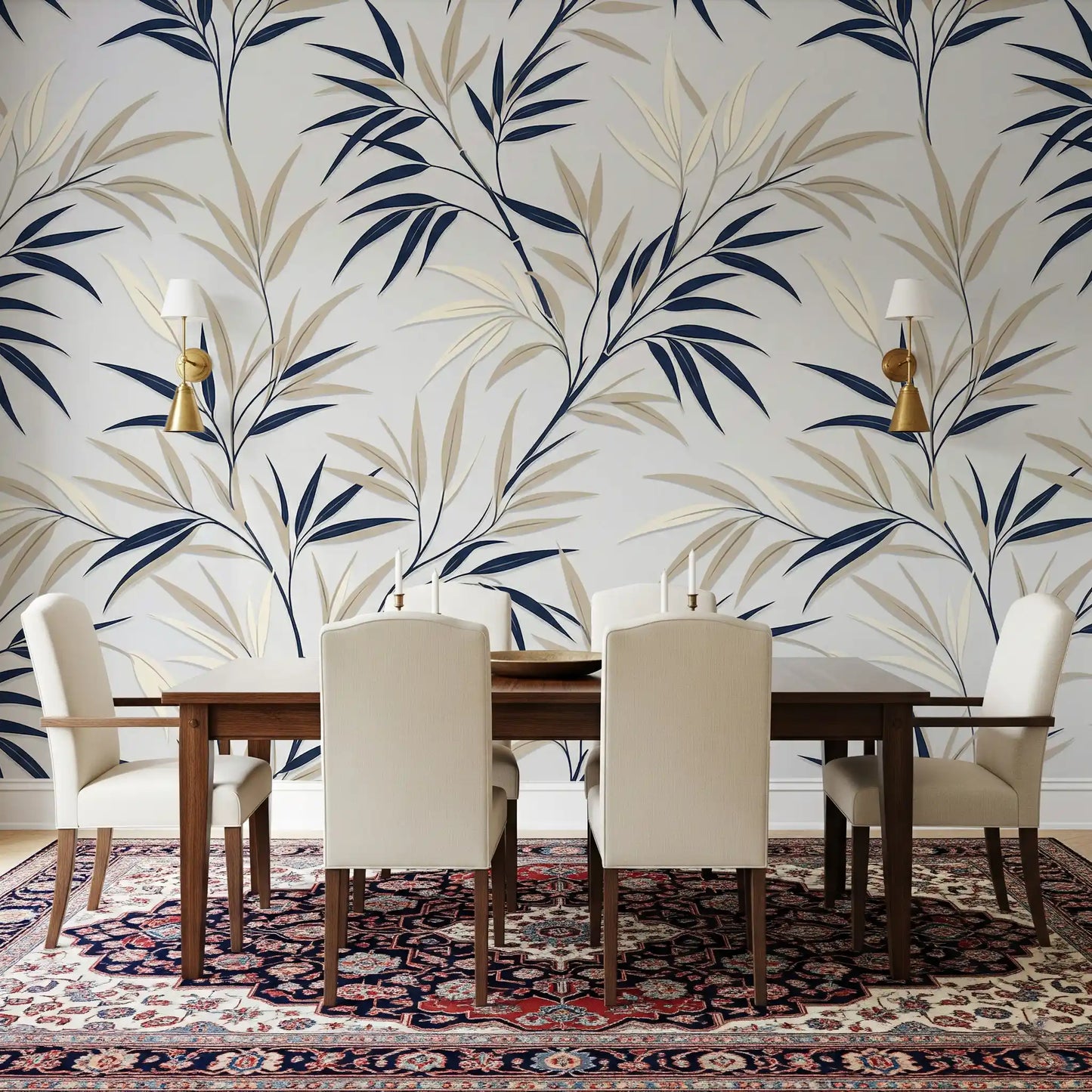 Serene Bamboo Whispers Wall Mural