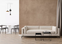 Faded blush tone wall mural with texture in living room