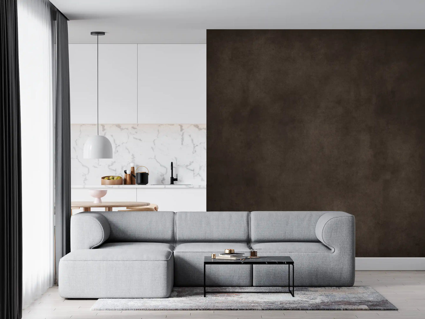 Dirty Paper - Chocolate Wall Mural