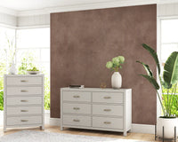 Abstract textured wall mural, Dirty Paper Mulberry brown wall mural surface