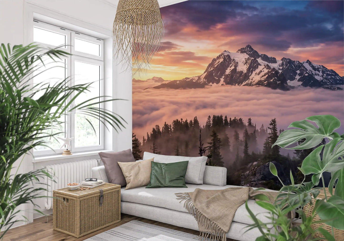 Sunset Peak Serenity Wall Mural