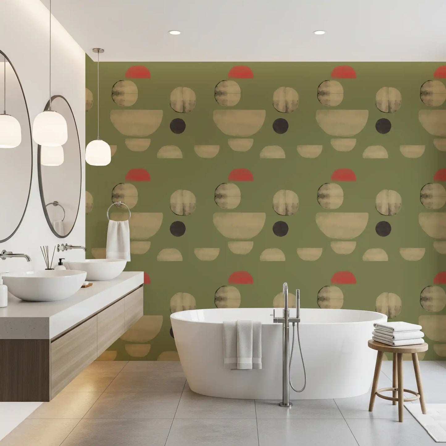 Formas abstractas de tierra Wallpaper⁠