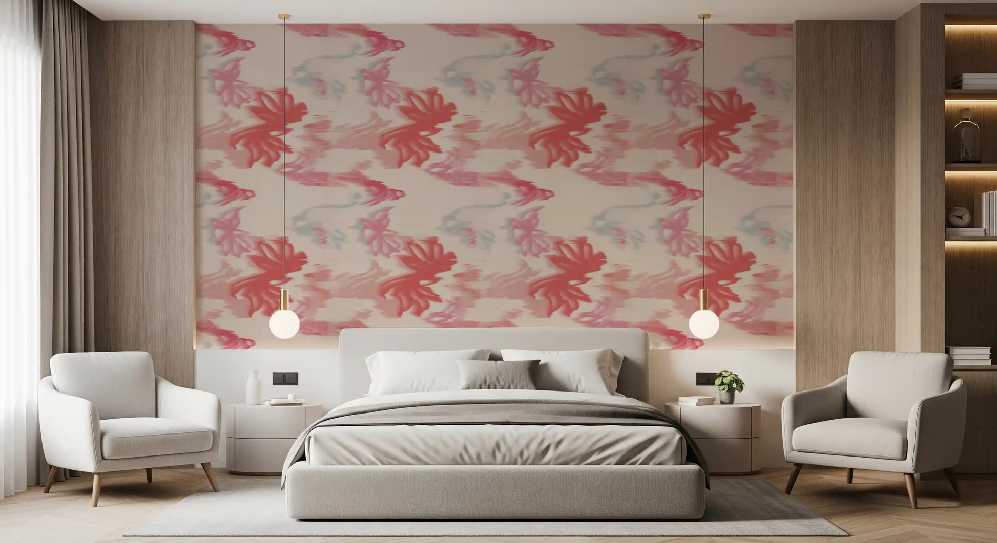 Abstract pink wallpaper design showing Soft Blush Flow smooth transitions