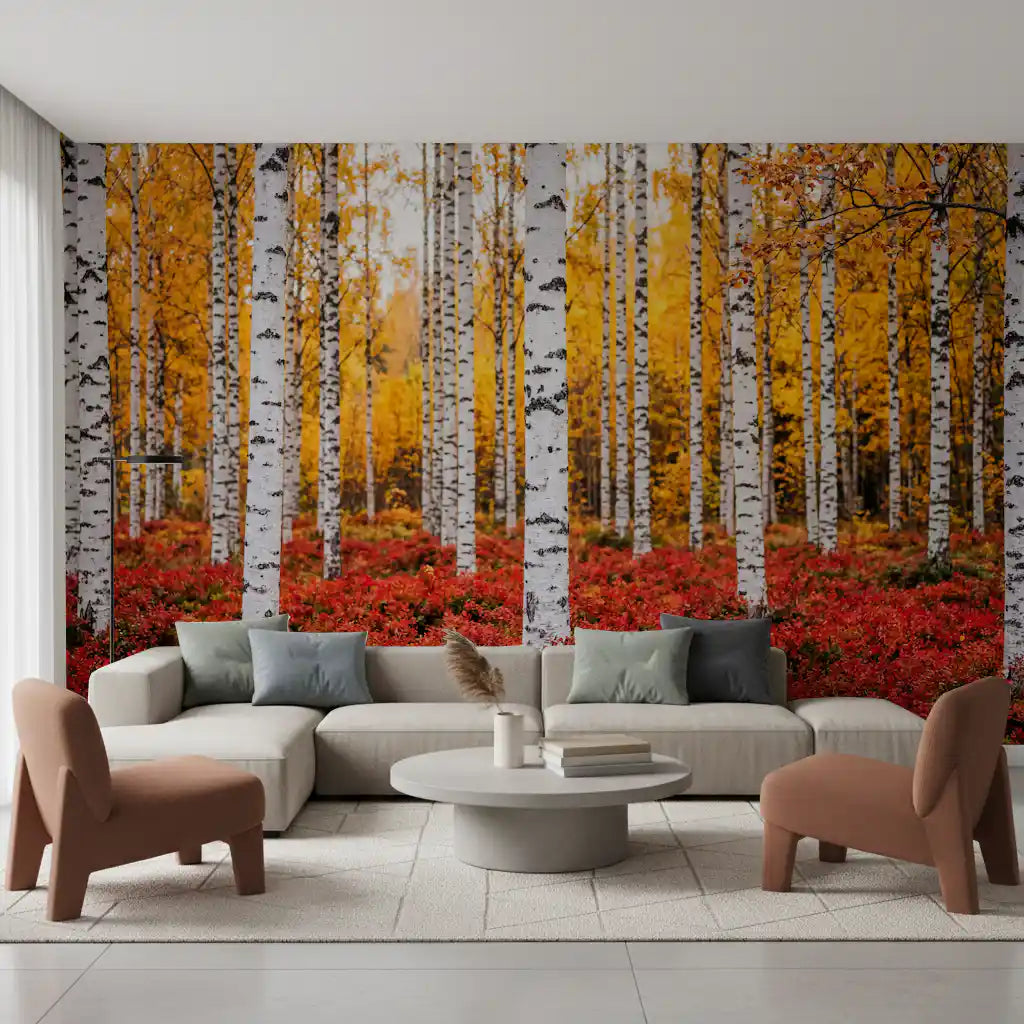 Golden Canopy, Red Carpet Wall Mural