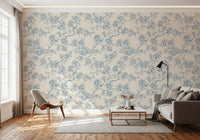 Botanical branch wallpaper featuring Serene Blossom Branches soft pattern
