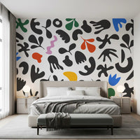 Modern graphic shapes style Shapes Wall Mural with lively rhythm