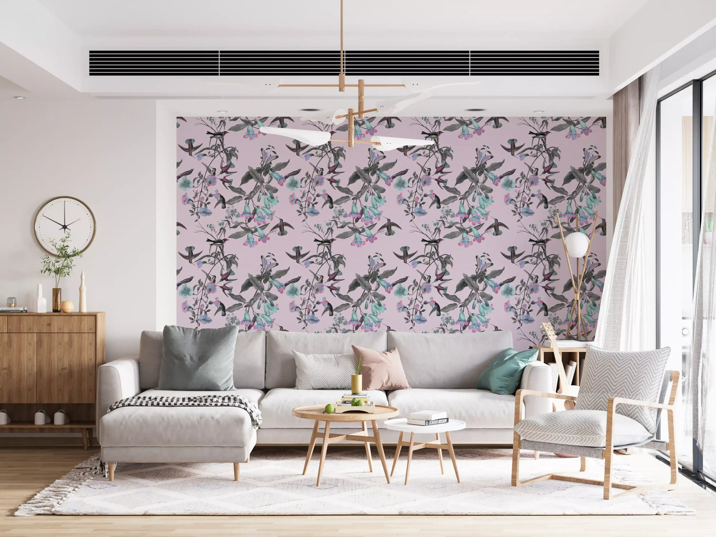 Aviario de colores pastel encantados Wallpaper⁠