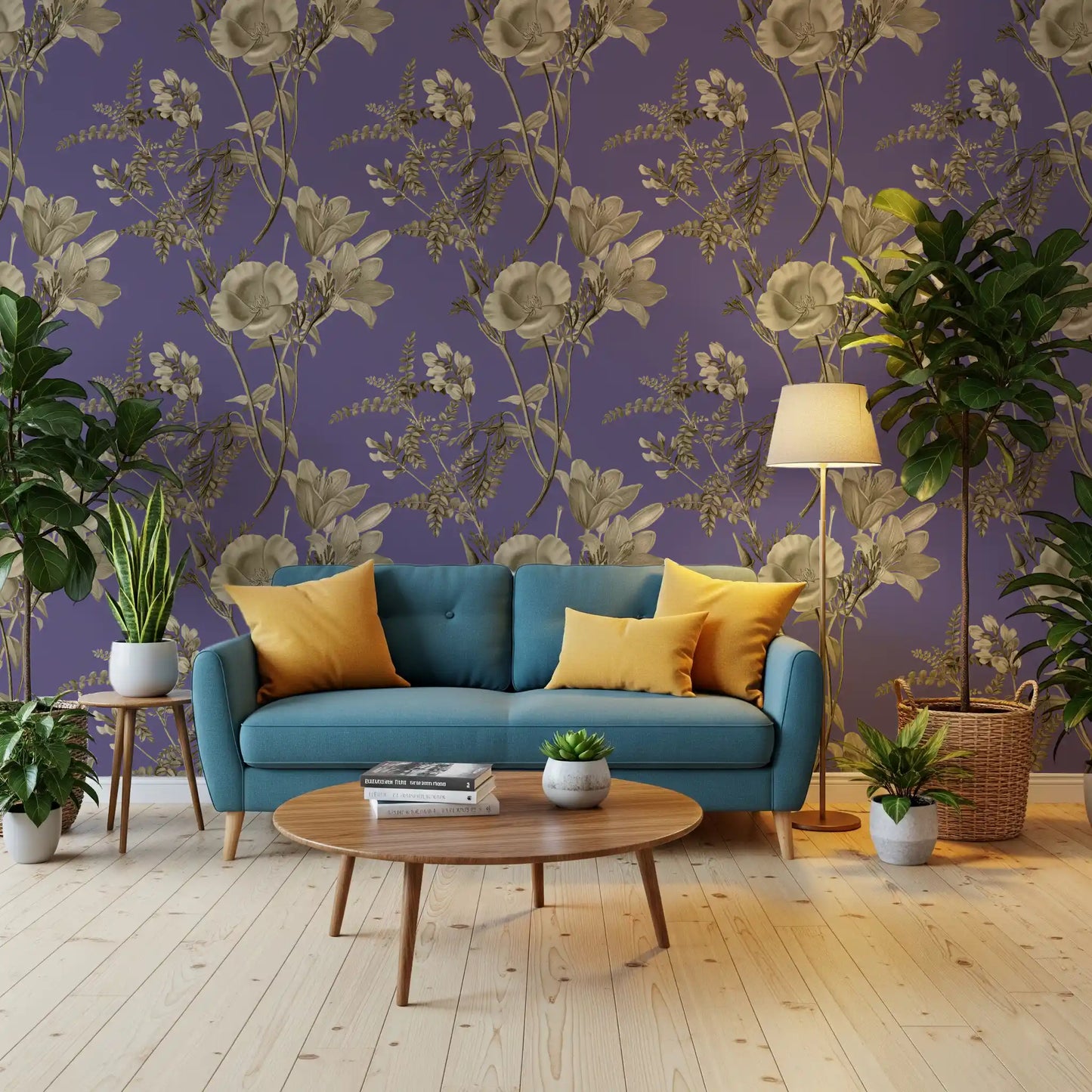 Ensueño floral vintage Wallpaper⁠