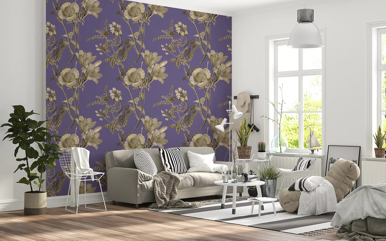 Ensueño floral vintage Wallpaper⁠