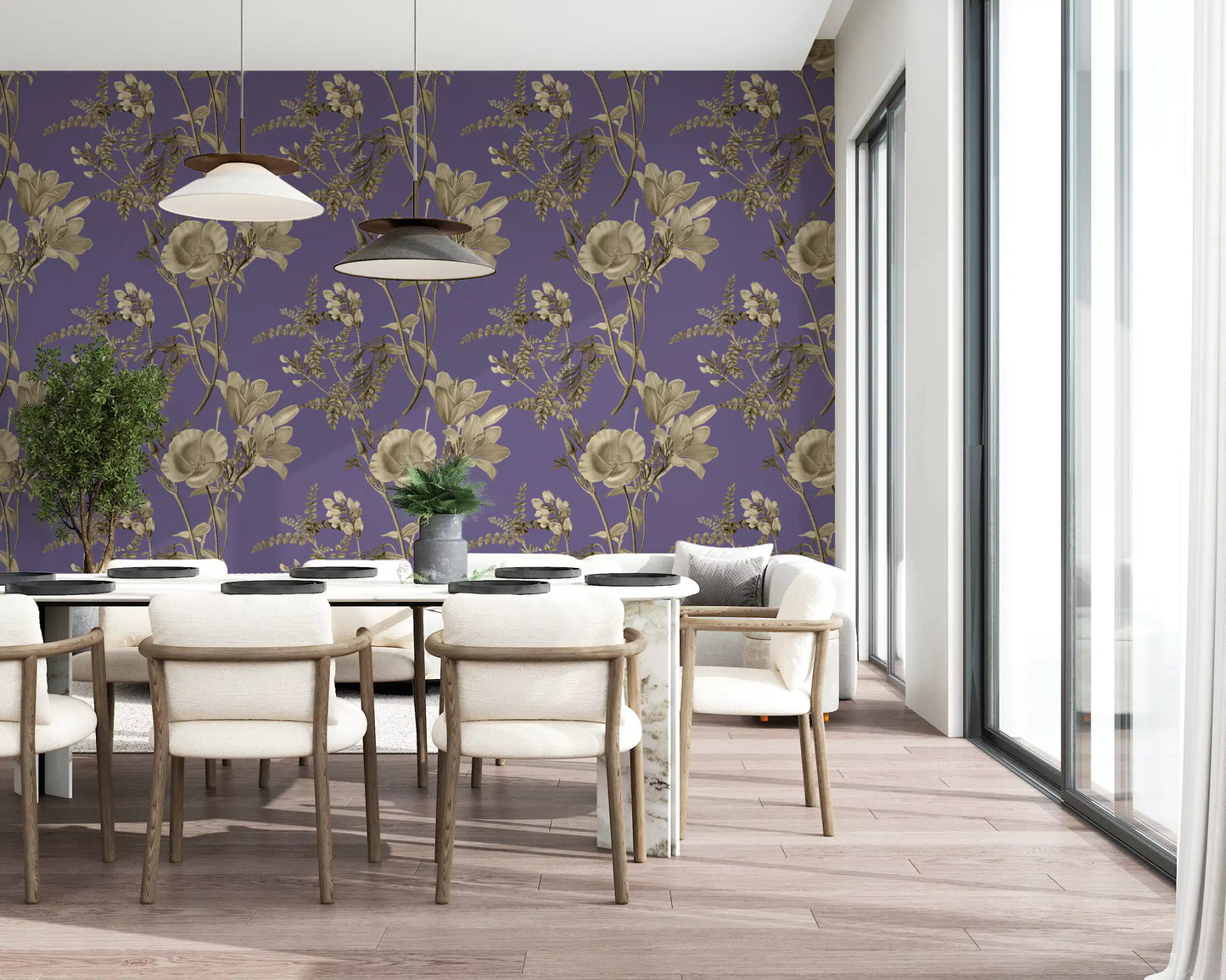 Ensueño floral vintage Wallpaper⁠