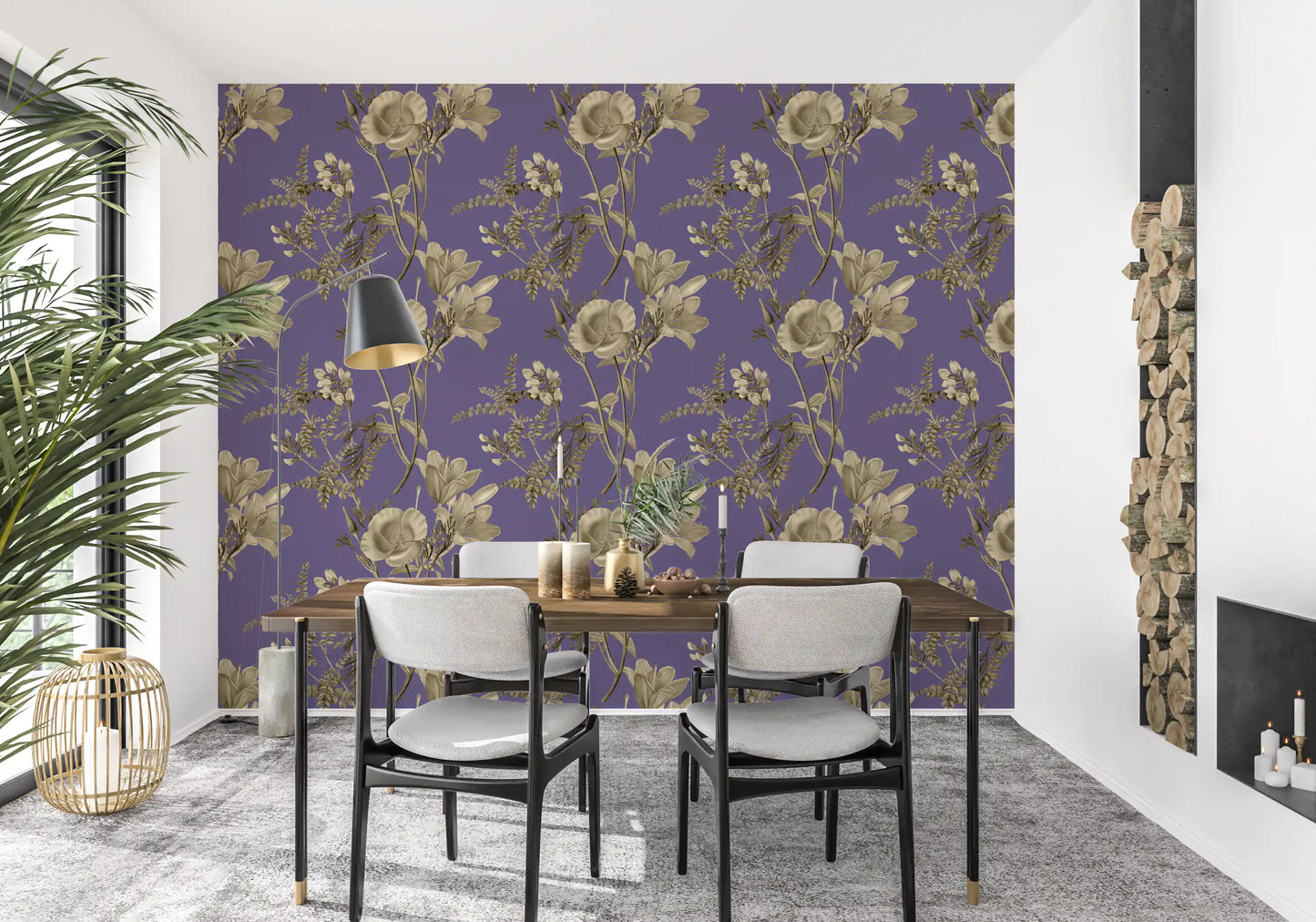 Ensueño floral vintage Wallpaper⁠