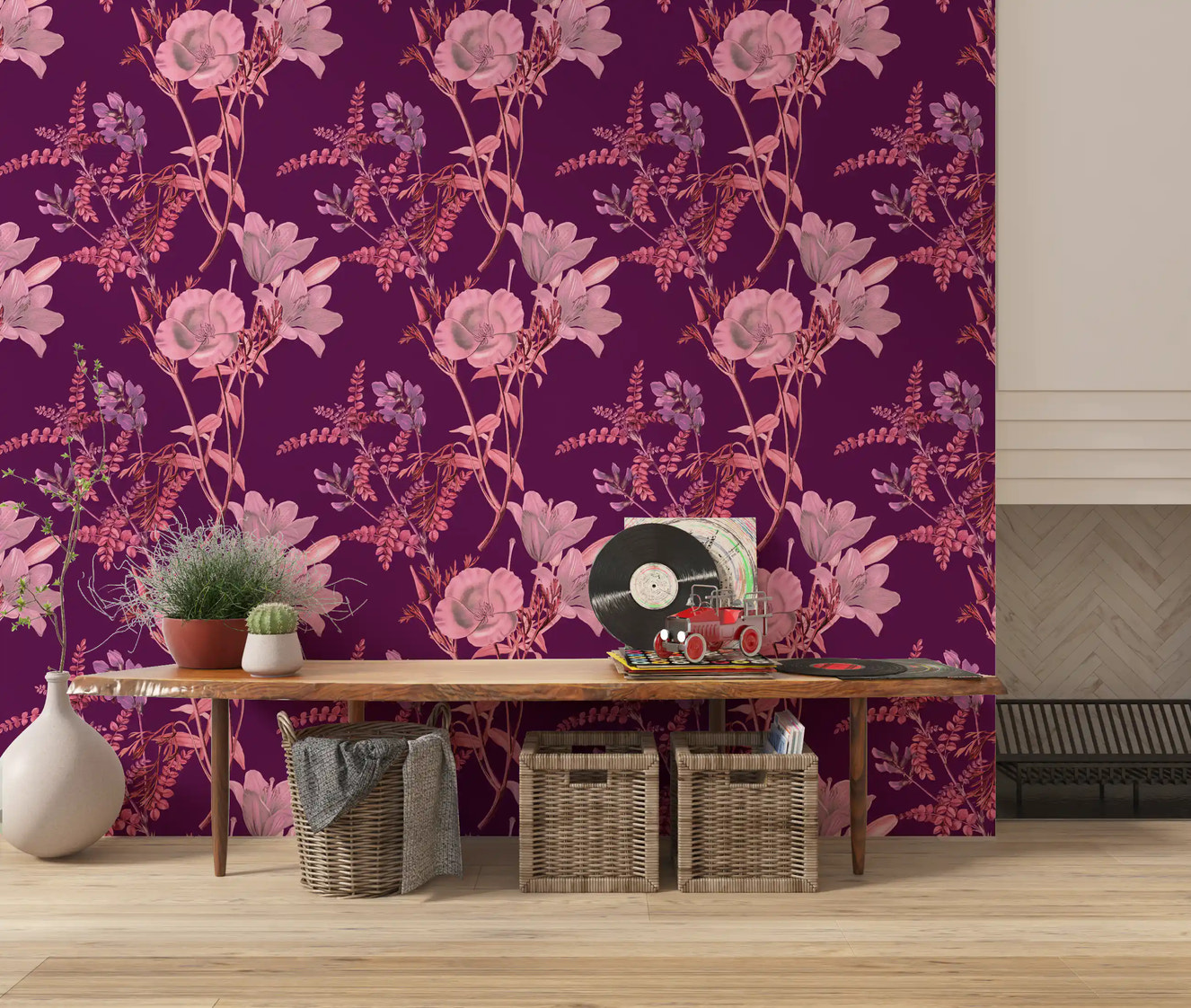 Ciruela botánica opulenta Wallpaper⁠