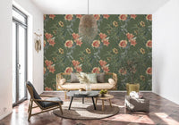 Flores tradicionales en olivo Wallpaper⁠