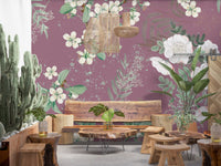 Floración del huerto Serenidad Wall Mural