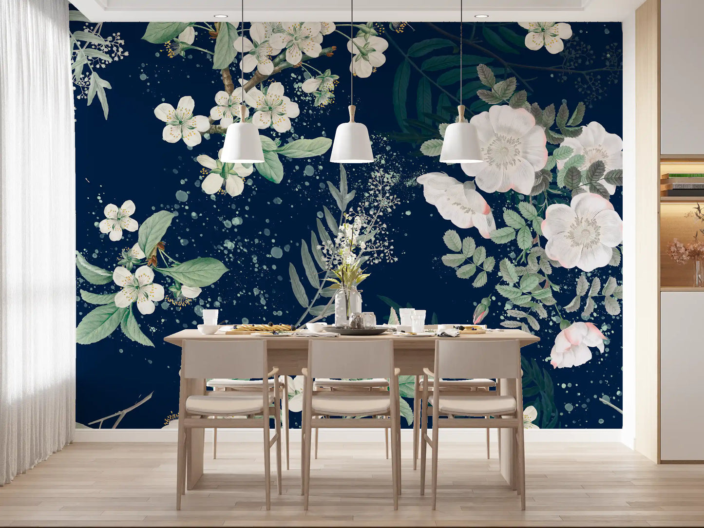 Star-lit Flower Garden Wall Mural