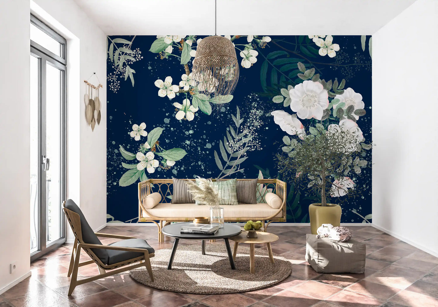 Star-lit Flower Garden Wall Mural