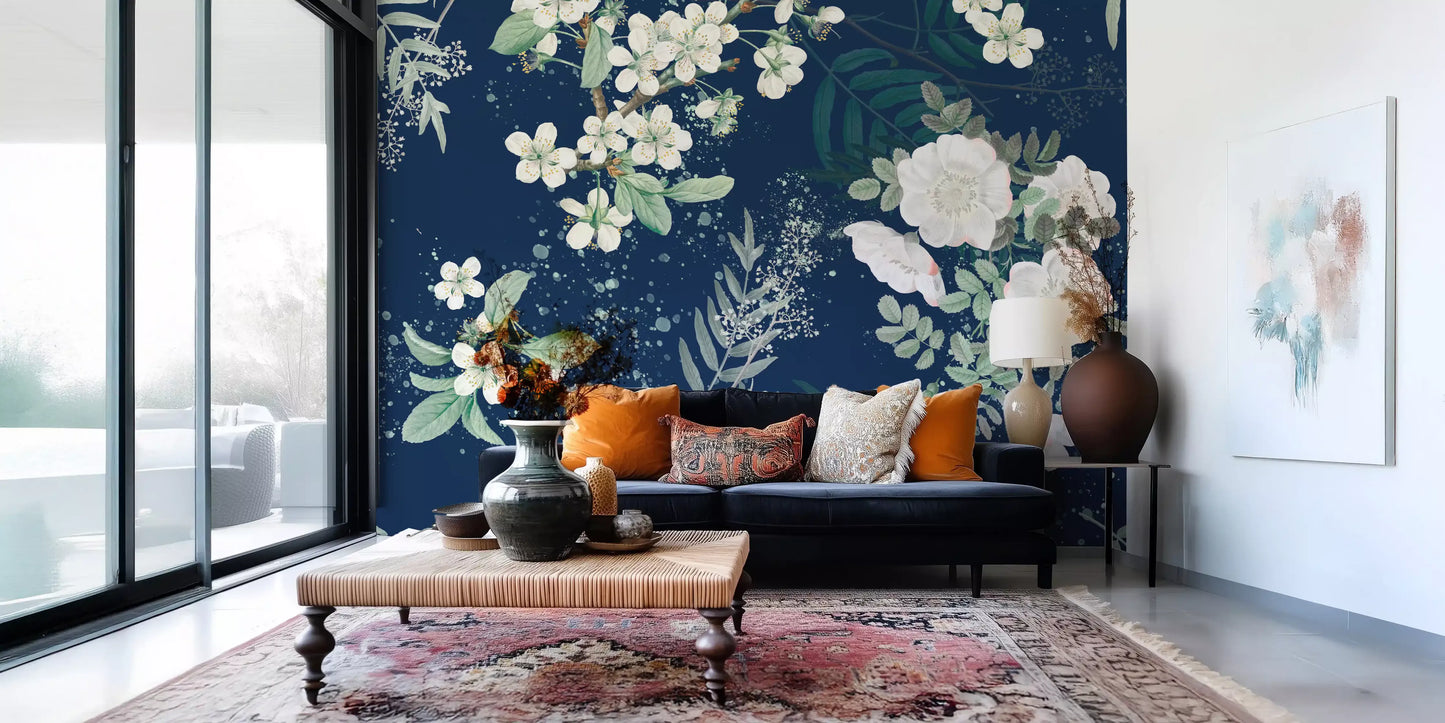 Star-lit Flower Garden Wall Mural