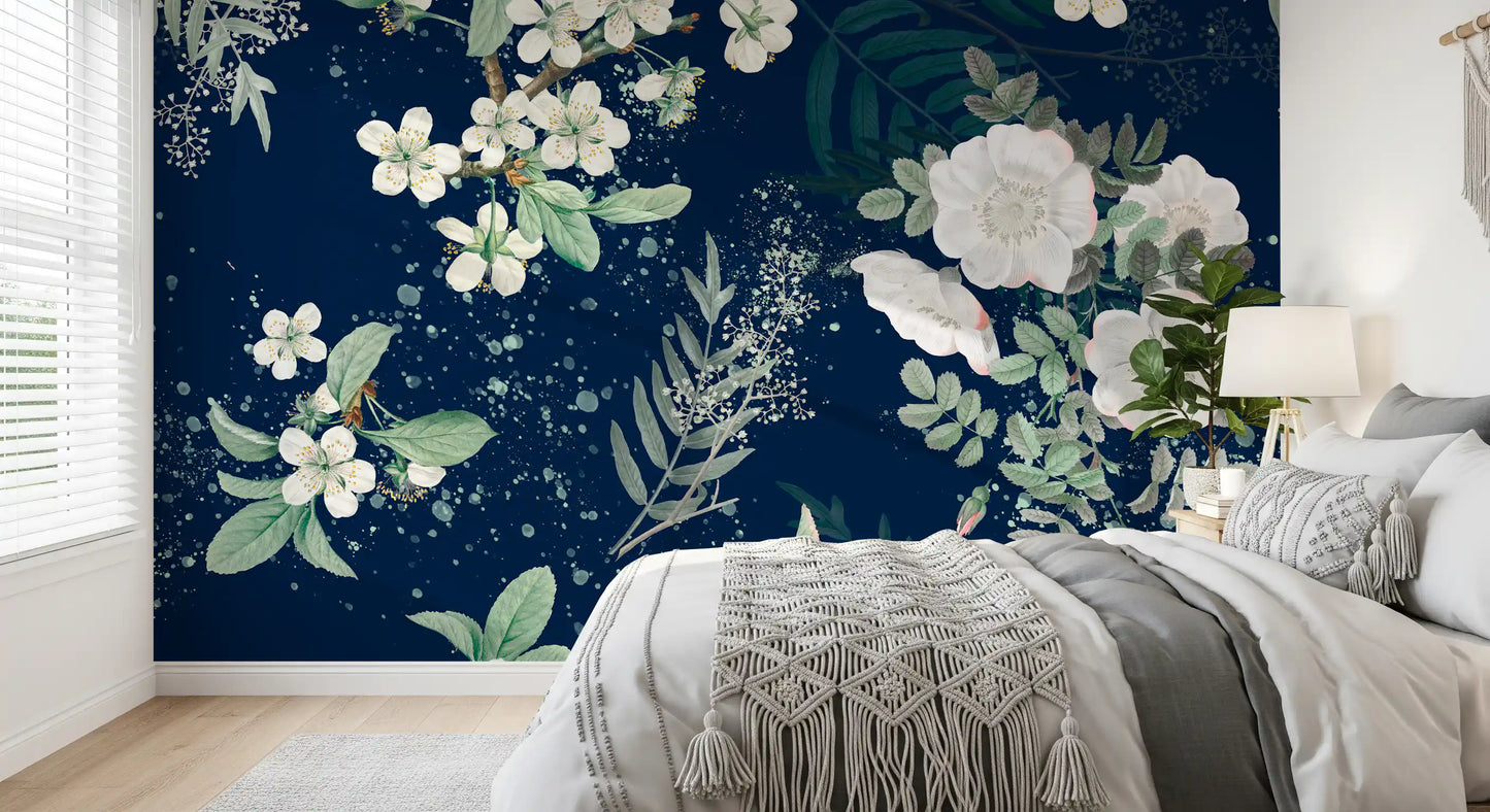Star-lit Flower Garden Wall Mural