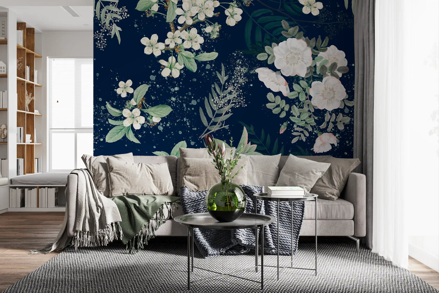 Star-lit Flower Garden Wall Mural