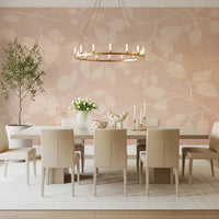 Botanical Embrace Blush Wall Mural