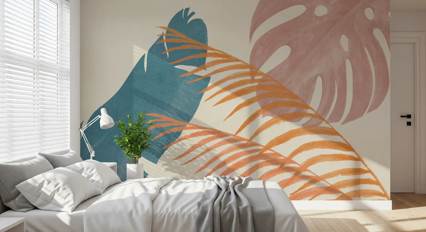 Mid-Century Foliage Flow Wall Mural