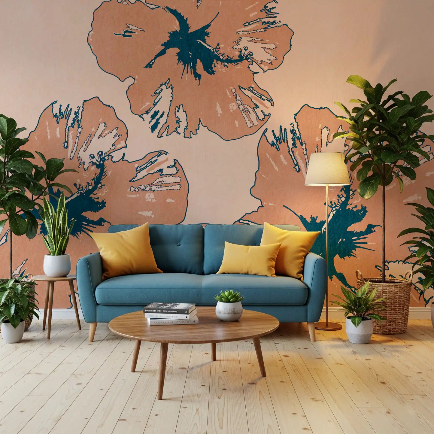 Tropical Flow Summary Wall Mural