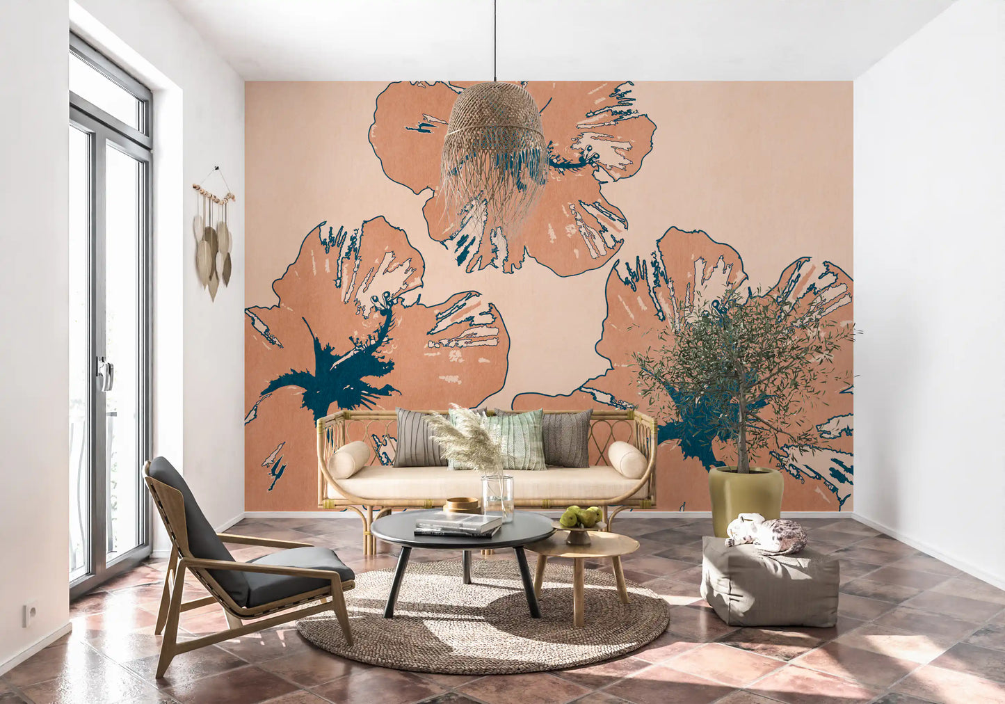 Tropical Flow Summary Wall Mural