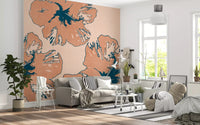 Tropical Flow Summary Wall Mural