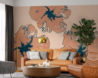 Tropical Flow Summary Wall Mural