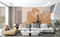 Terra Bloom Silhouette Wall Mural