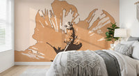Terra Bloom Silhouette Wall Mural