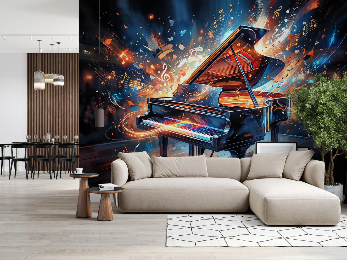 Melody Burst Wall Mural