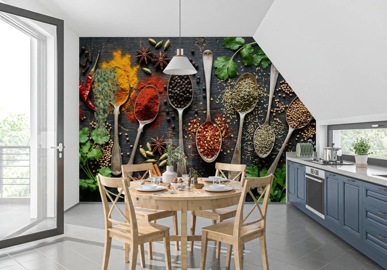 Aromatic Spice Collection Wall Mural