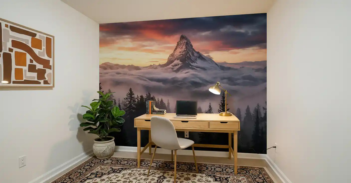 Alpenglow Summit Wall Mural