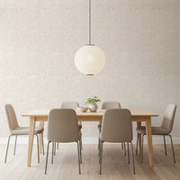 Pebble dust wallpaper in warm beige tones with flowing dot clusters