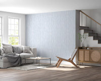 Pale blue and white tones layer through Subtle Gray Flow wallpaper pattern.