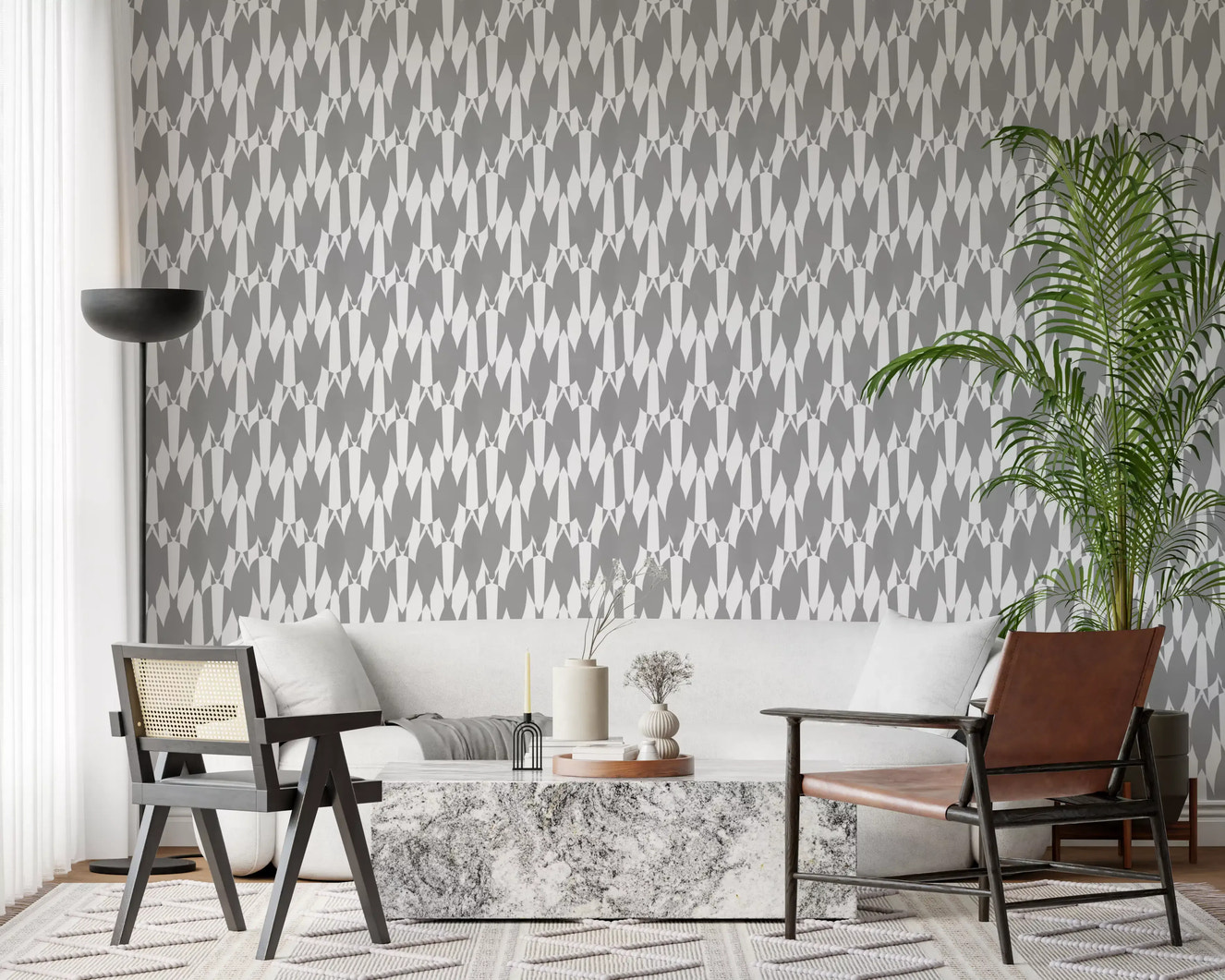 Geometric Flow Intricately detailed Teardrop Geometry Wallpaper⁠