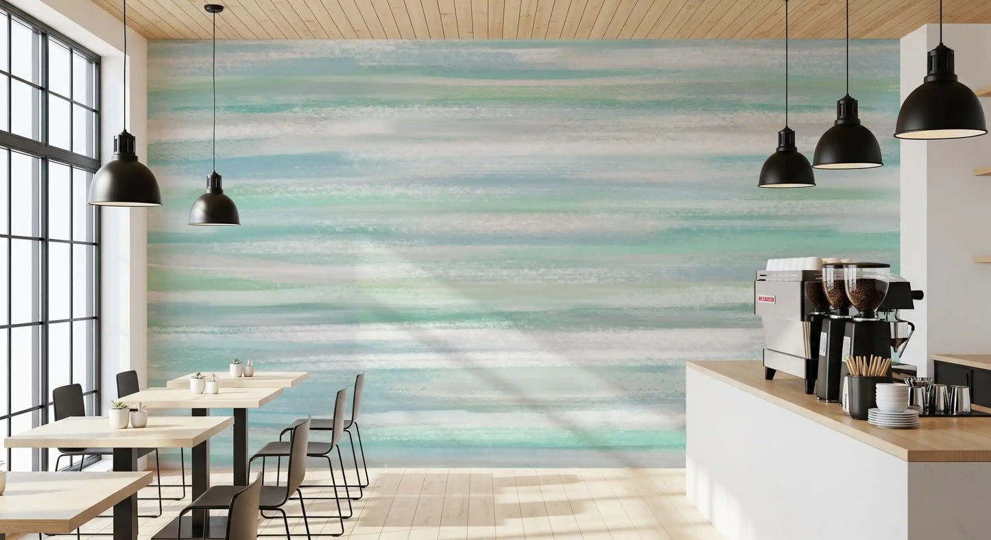 Serene Water Hues Wall Mural