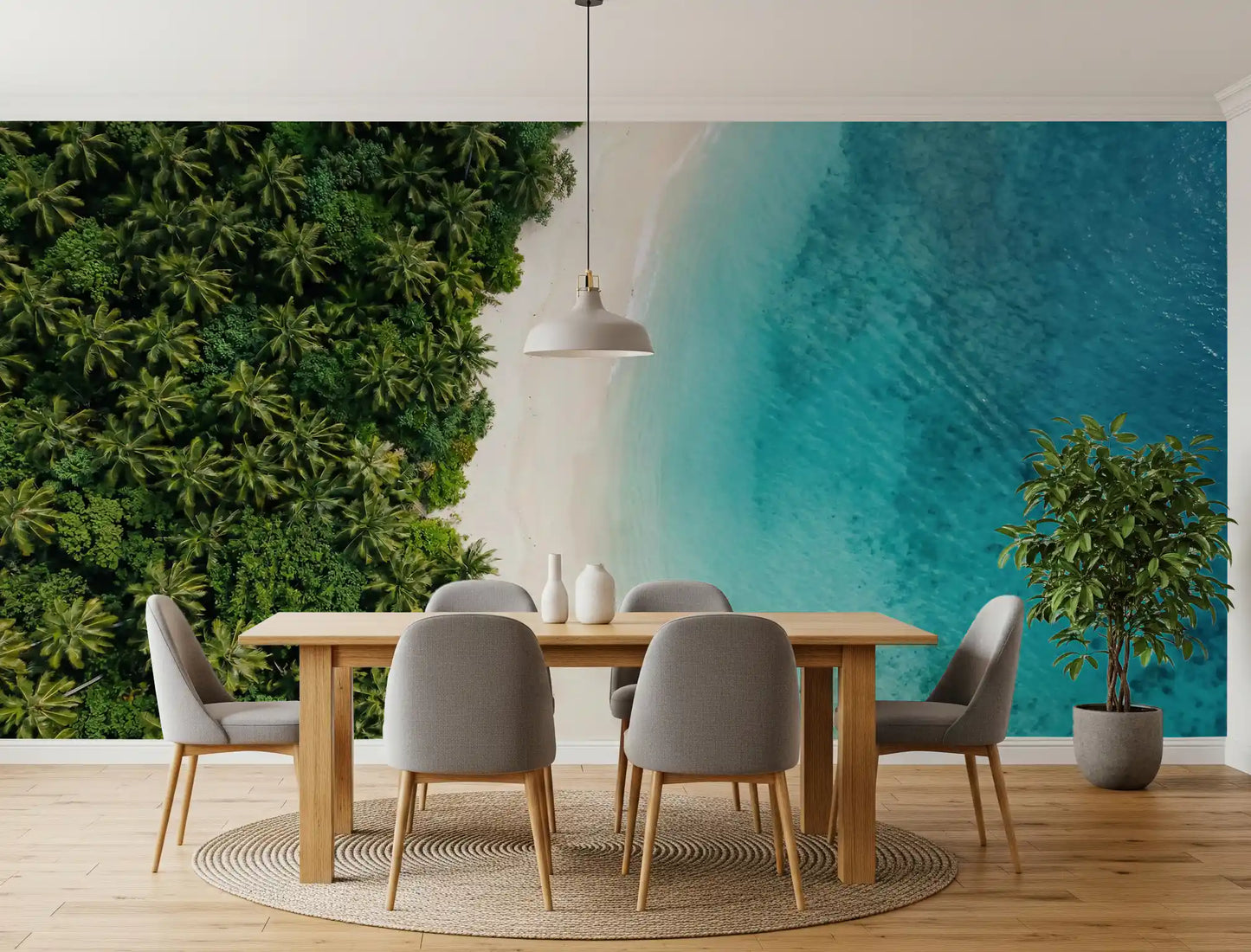 Tropical Shoreline  Wall Mural