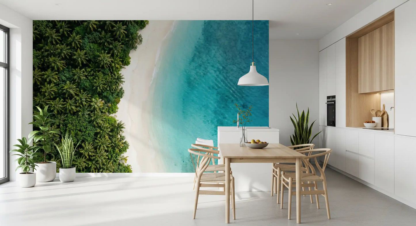 Tropical Shoreline  Wall Mural