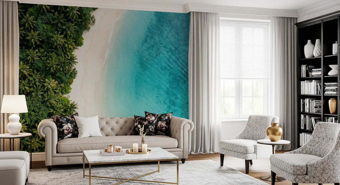 Tropical Shoreline  Wall Mural