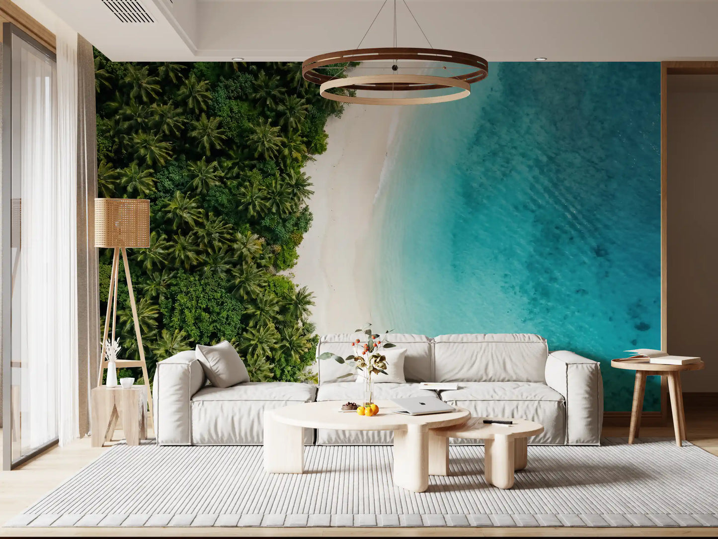Tropical Shoreline  Wall Mural