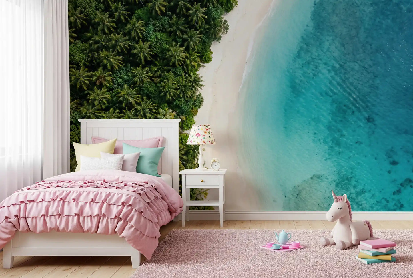 Tropical Shoreline  Wall Mural