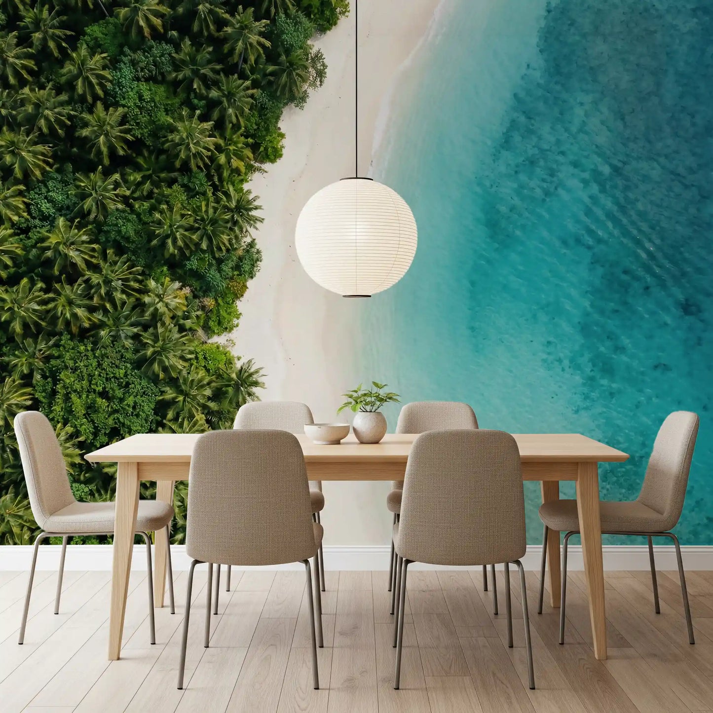 Tropical Shoreline  Wall Mural
