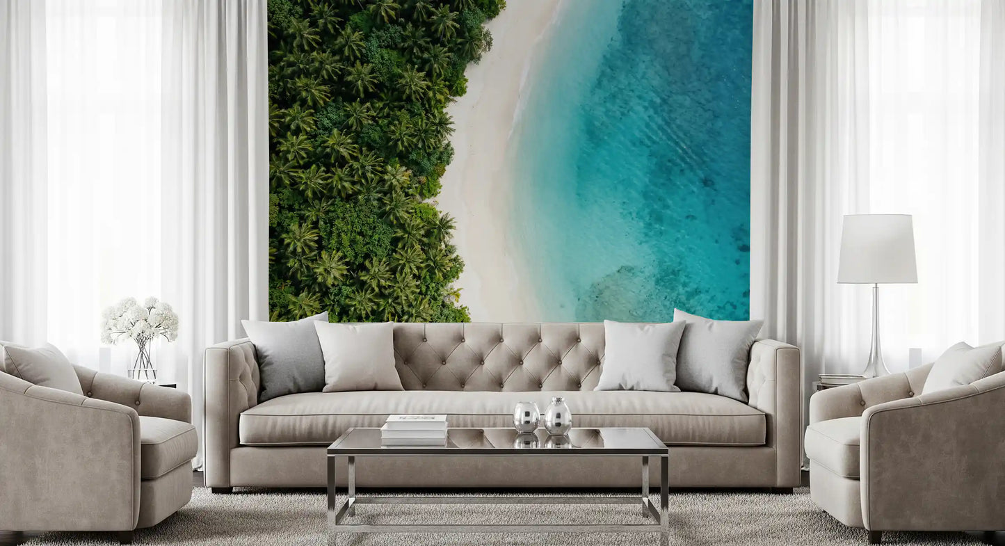Tropical Shoreline  Wall Mural