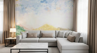 Cozy Living room atmosphere complemented by a Horizon inspired wall mural.
